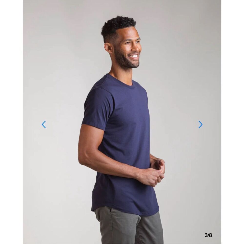 Sewn West Men's Blue Short-Sleeve Crew Neck T-Shirt Size 2XL NWT - Picture 3 of 11
